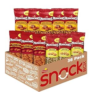 Count Munchies Peanut Variety Pack Salted Flamin Hot Honey Roasted W S S Free