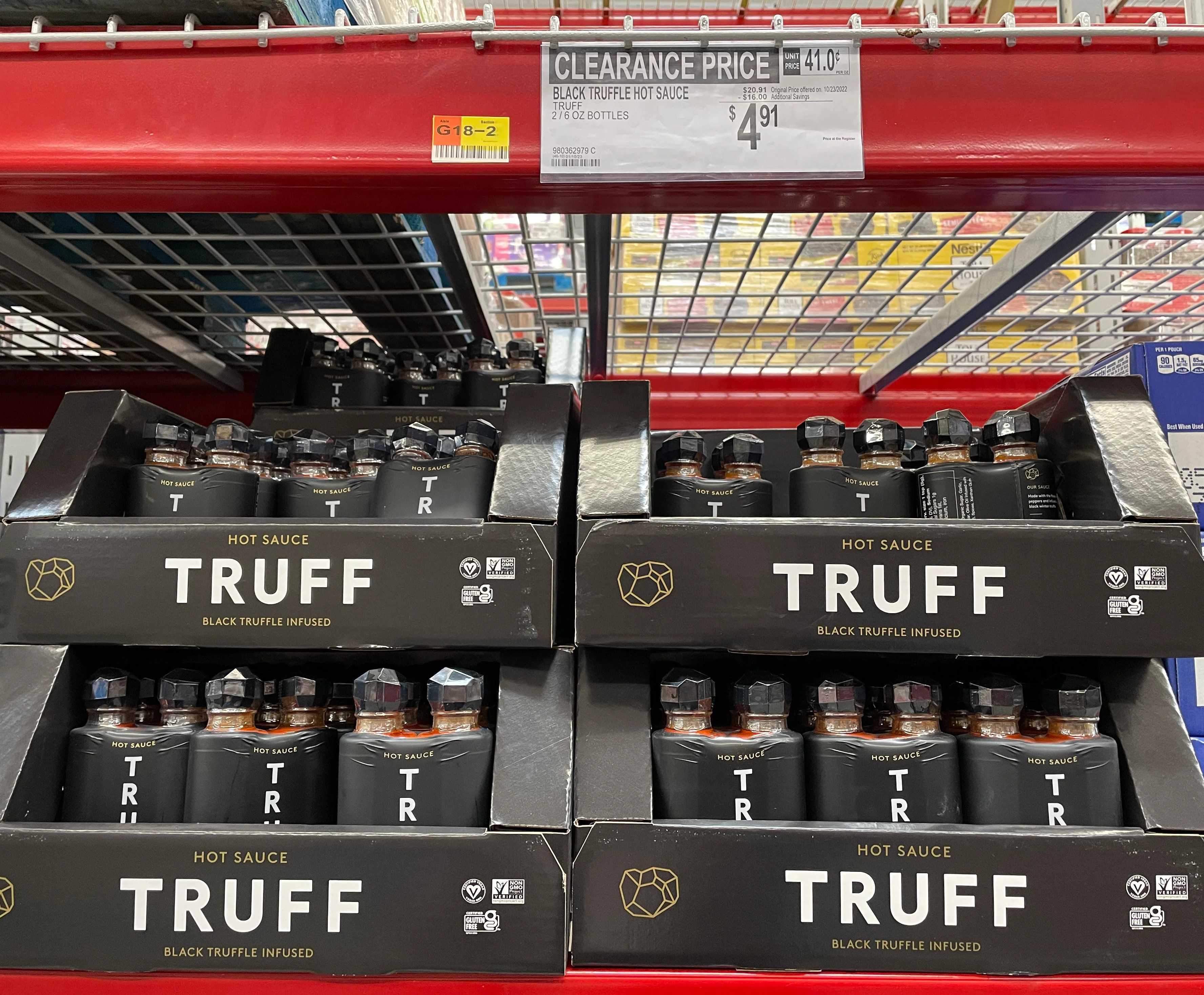 IN STORE ONLY Pack TRUFF Black Truffle Infused Hot Sauce Sam S Club YMMV