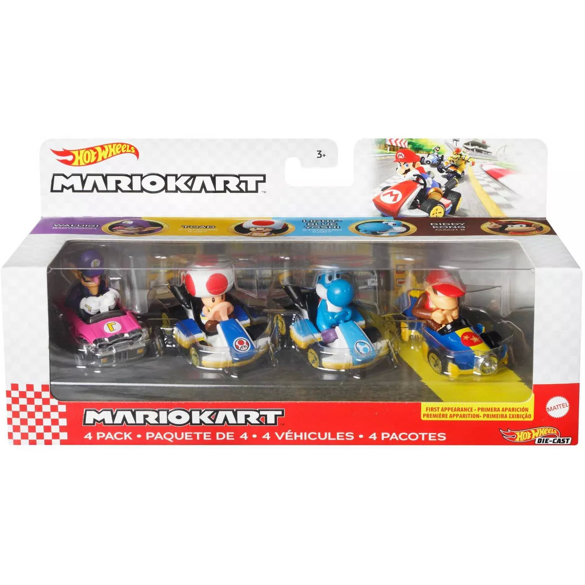 Pack Hot Wheels Mario Kart Characters Free Store Pickup Or Fs On Or W Circle Card