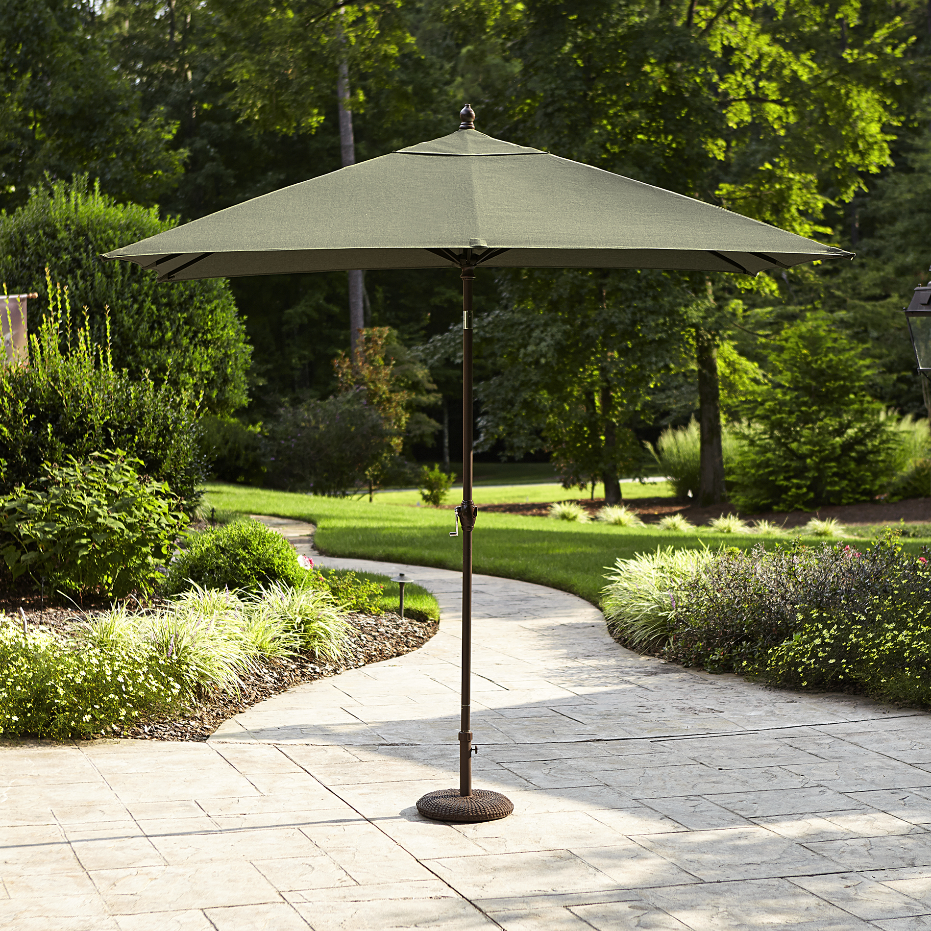 Green LaZBoy Madeline 9' x 6' Rectangular Patio Umbrella for 39.99