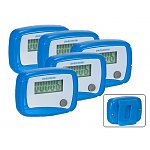 5-Pack: Digital Pedometer w/ LCD Screen, Automatic Sleep Mode, Step Reset Button &amp; Belt Clip! - $2.99 w/ FS