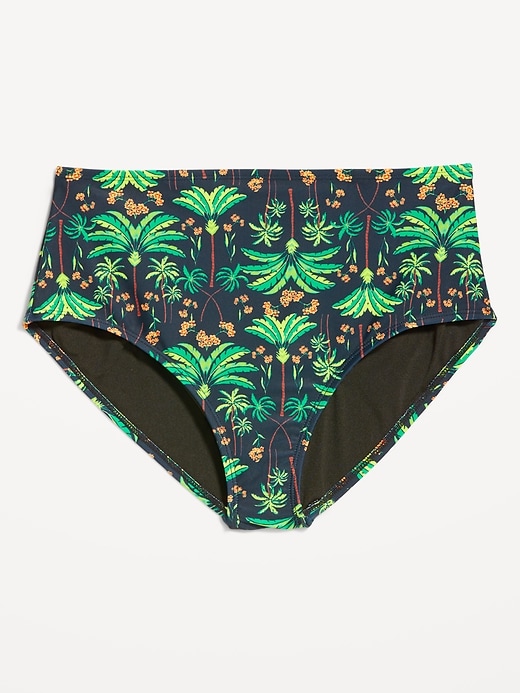 Old Navy Women S Swimwear High Waisted Bikini Bottoms Palm Green 3