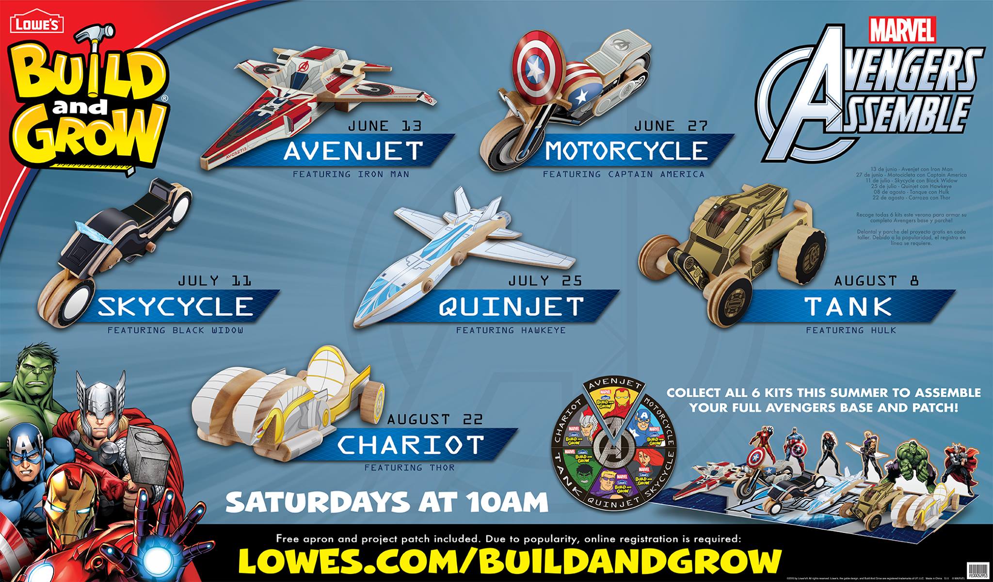 Lowes Build and Grow Avengers Kit JuneAugust 2015