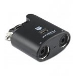 PowerLine Dual 12V Auto Socket Splitter w/ USB Port: 1 for $4 or 2 for $7 with free shipping