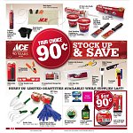 ACE Hardware 90 years anniversary sale 90¢ items & More Starts Apr 2 - Apr 7