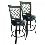 Set of 2 Creston Swivel Bar Stools $69 with free shipping (reg $99) Today Only at Home Depot