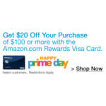 $20 off $100 Purchase w/ Amazon Rewards VISA Card