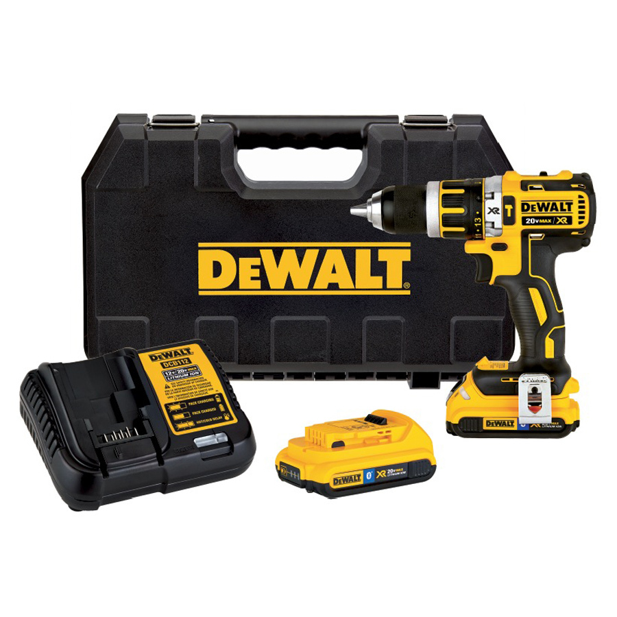 Lowes Dewalt Brushless Hammer Drill with 2 bluetooth batteries and
