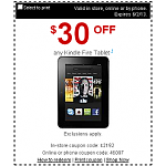 NEW Staples Coupons - $100 OFF all Windows 8 tablets. $30 OFF any Kindle Fire Tablet. $20 OFF Google Nexus Tablet Exp 6/2/13