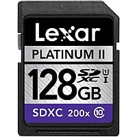 128GB Lexar Platinum II Class 10 SDXC Memory Card