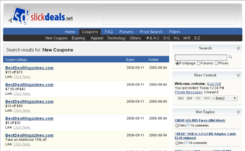 Coupons