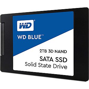 2TB, SATA III, WD Blue, TLC, Internal SSD, for $  183.95 ($  91.98/TB) at Amazon