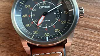 Nice Citizen "Field" style Eco-Drive Watch in Brown Accents $129.57