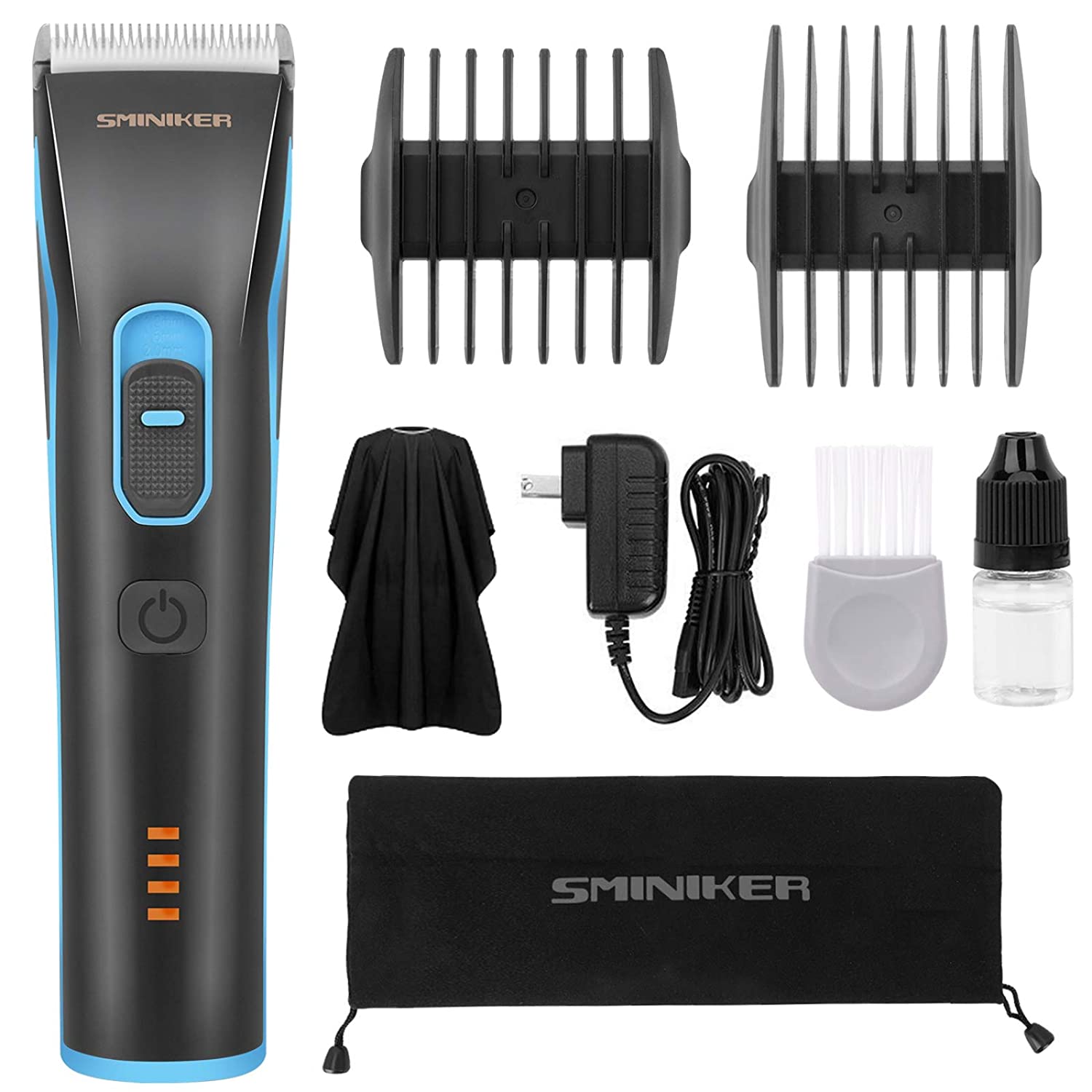 Hair Clippers for Men Cordless & RECHARGEABLE Hair Trimmer with Hairdressing Cape and Travel Bag $10.97