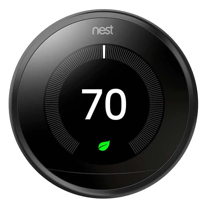 Costco Members Google Nest Learning Thermostat Black