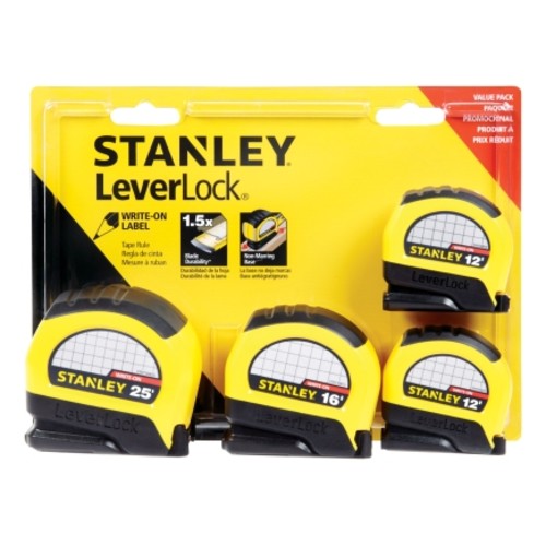 STANLEY Leverlock Tape Measure (4-Pack) $9.99
