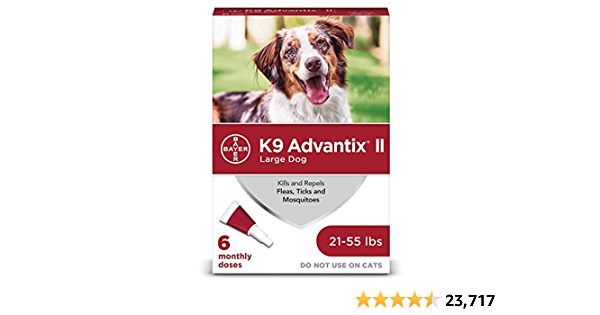 K9 advantix II Flea and Tick Prevention for Large Dogs, 21-55 Pounds - $32.50