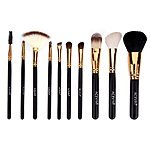 urlhasbeenblocked 10 Pcs Natural Makeup Cosmetics Brush Set with Synthetic Leather Case $9.09 + FS/Prime @Amazon.com