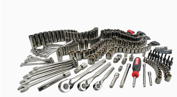 161 85 Ymmv Craftsman Gunmetal Chrome 282 Piece Standard Sae And Metric Combination Gunmetal Chrome Mechanics Tool