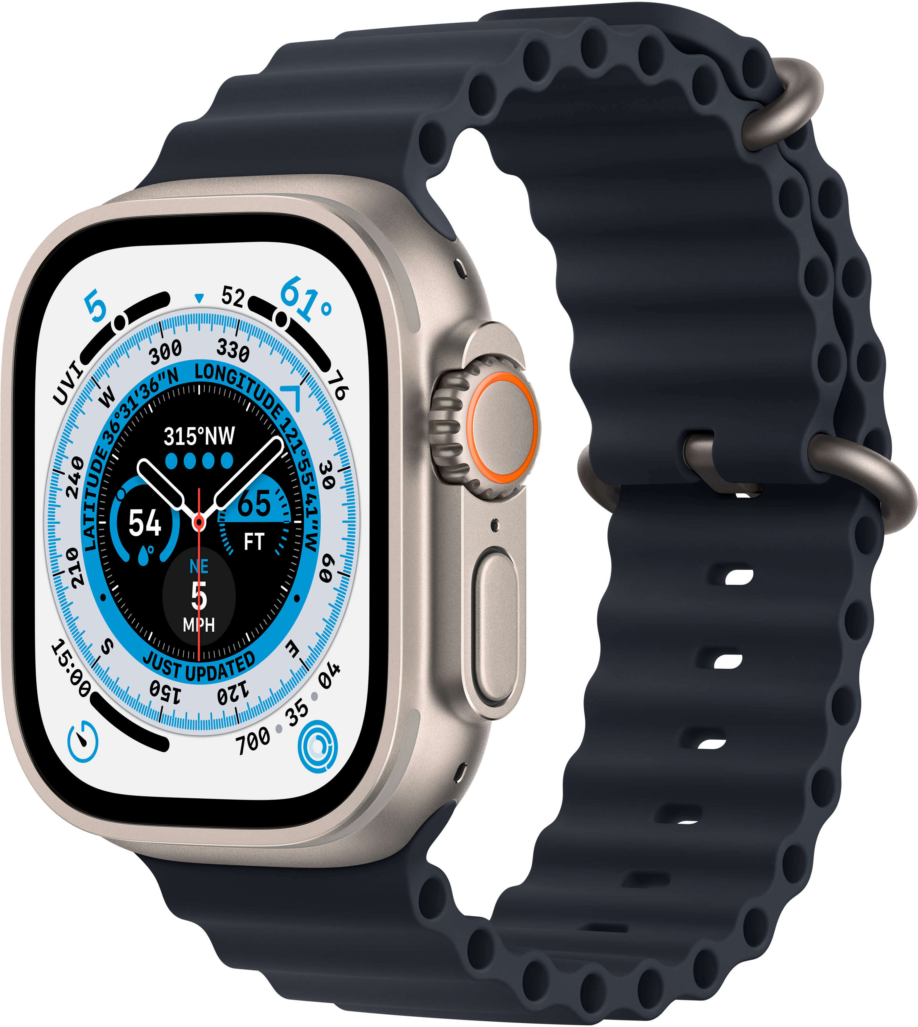 Apple Watch Ultra 49mm GPS + Cellular Titanium Case Smartwatch (All Bands) - Best Buy $749