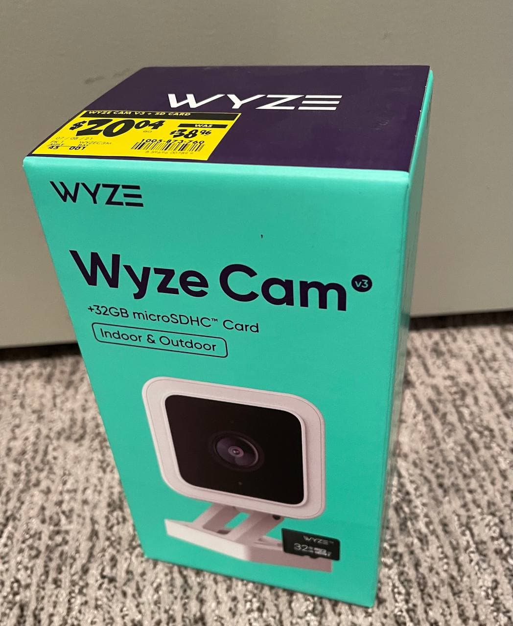 (YMMV - Clearance, In-store only) Home Depot: Wyze Cam v3 +32GB microSD $20.04