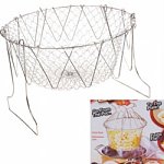 Foldable Stainless Steel Basket for Frying Steaming Washing Boiling All-in-One Cooking Tool $9.58 ac / fs @ s4t