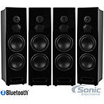Limitless Creations RADIANT2B (2-Pair) /  Dual 6&quot; 3-way Bluetooth Floor-Standing Speakers w/Line-In, Mic-Input, &amp; 3.5mm Aux-In $299.99 fs @ se