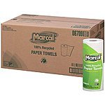 Marcal 100% Premium Recycled Roll Towels, 9 x 11 Inches, 60 Sheets/Roll, 15/Carton (6709) $9.99 sss eligible @ amazon