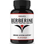 Premium Berberine Supplement 500MG With Added Absorption Agent For Max Immune System, Digestion ... 60 Capsules $9.95 ac / sss eligible @ amazon