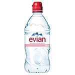 evian Natural Spring Water, One Case of 12 Individual 750 ml (25.4 oz.) Bottles with Sport Cap $10.38 sss eligible @ amazon