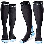 CAMBIVO 2 Pairs Compression Socks for Women &amp; Men $8 ac / sss eligible @ amazon