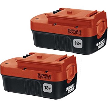 Black & Decker HPB18-OPE2 18V 1.5Ah NiCd Battery for Outdoor Power Tools, 2-Pack $30 fs @ amazon