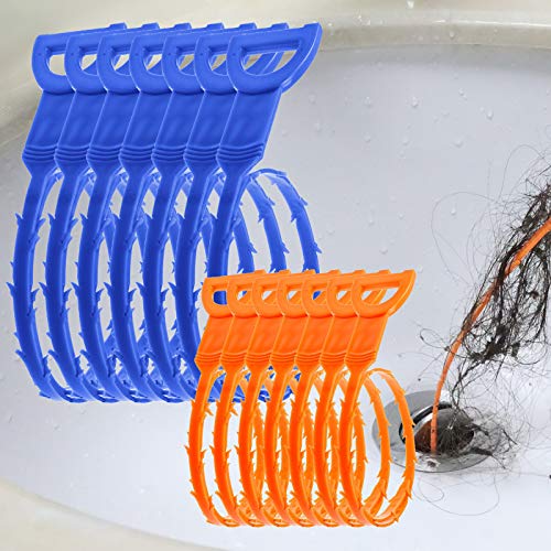 14 piece disposable Drain Snake Kit, 7 pack 20 inch 7 Pack 25 Inch for