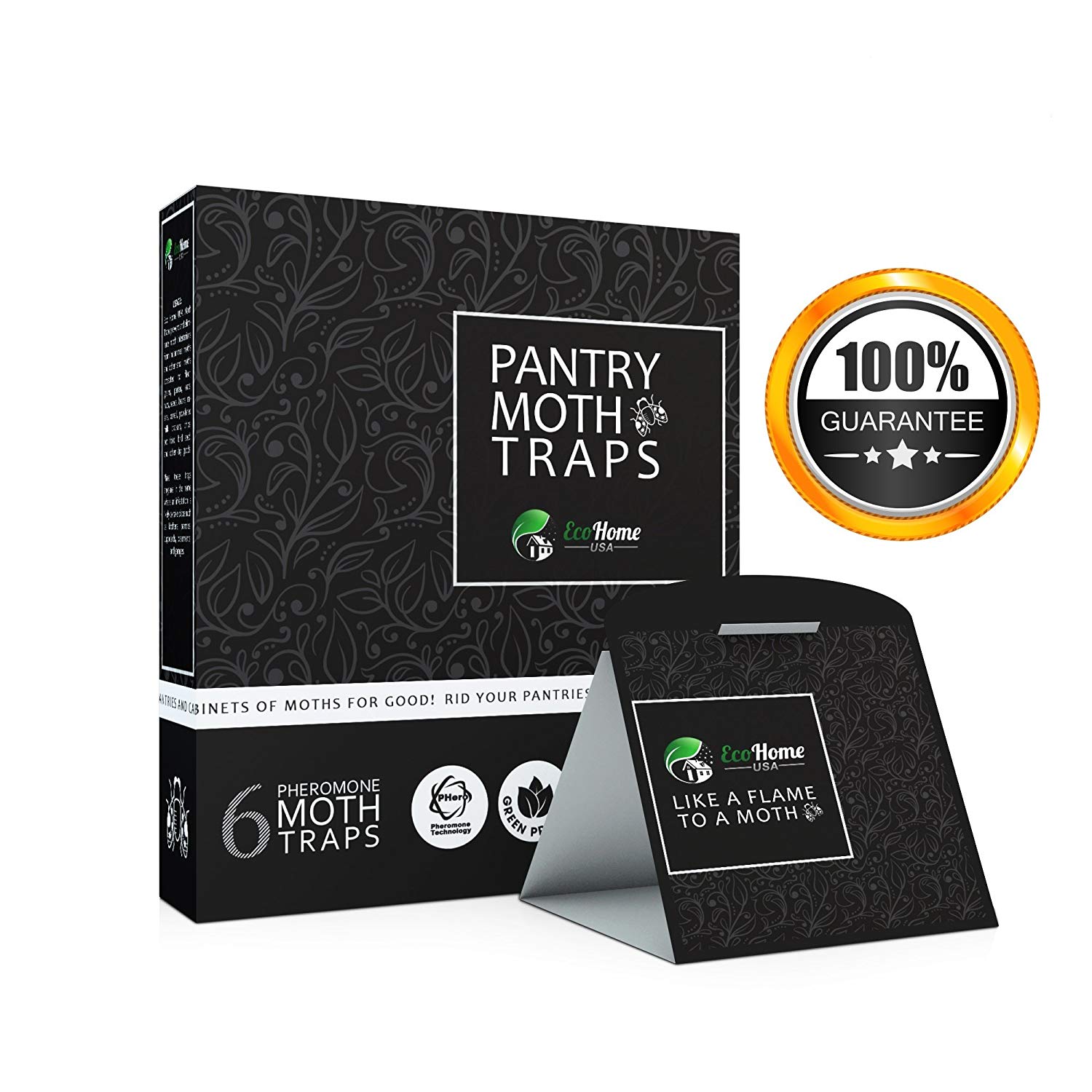 Pantry Moth Non Toxic Glue Traps Insecticide Odor Free 6 Pack