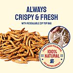 Hatortempt 10lbs Bulk Non-GMO Dried Mealworms 47.99 w/ Prime S&amp;S