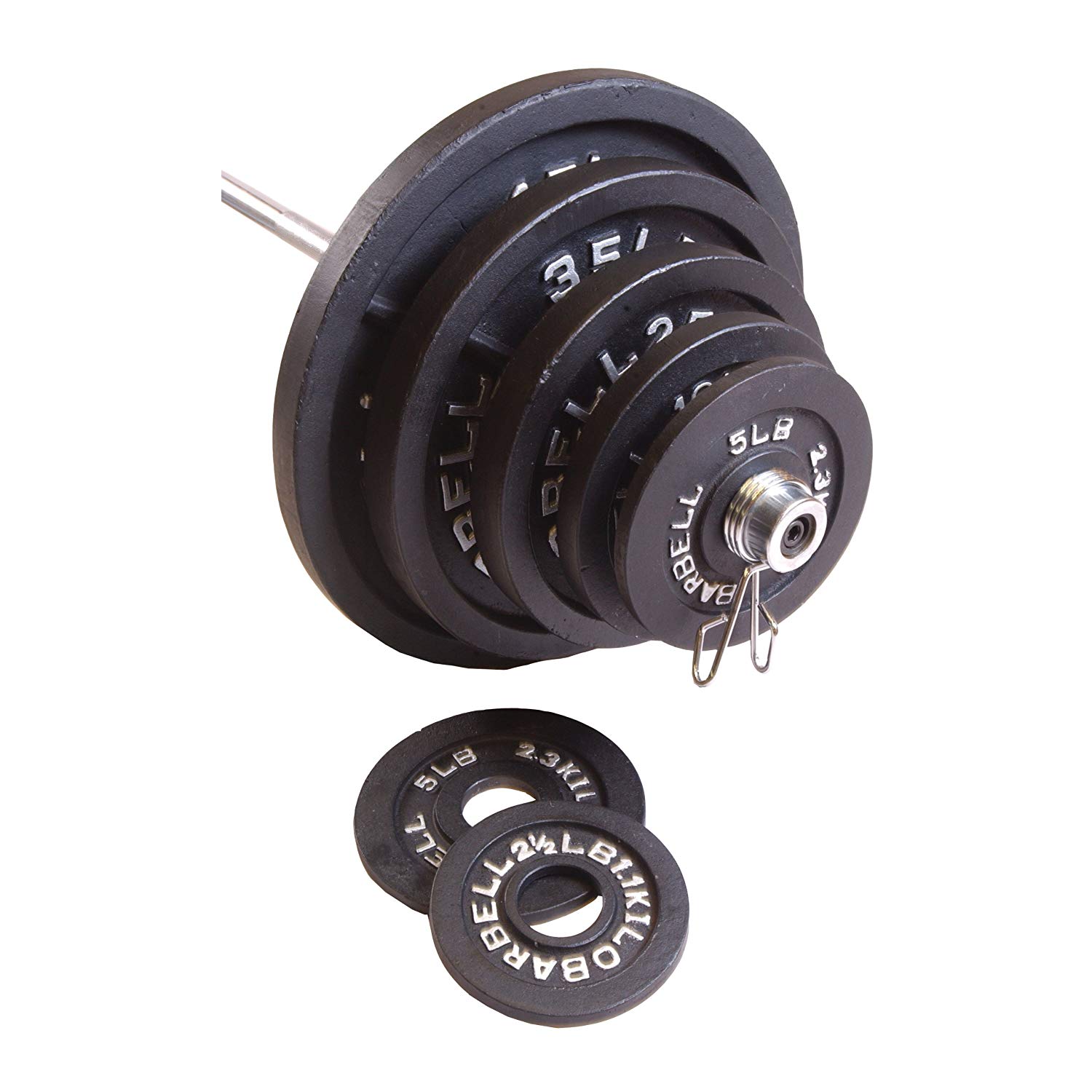 CAP Barbell 300-Pound Olympic Weight Set (Including 7-ft Bar) Amazon 239.99