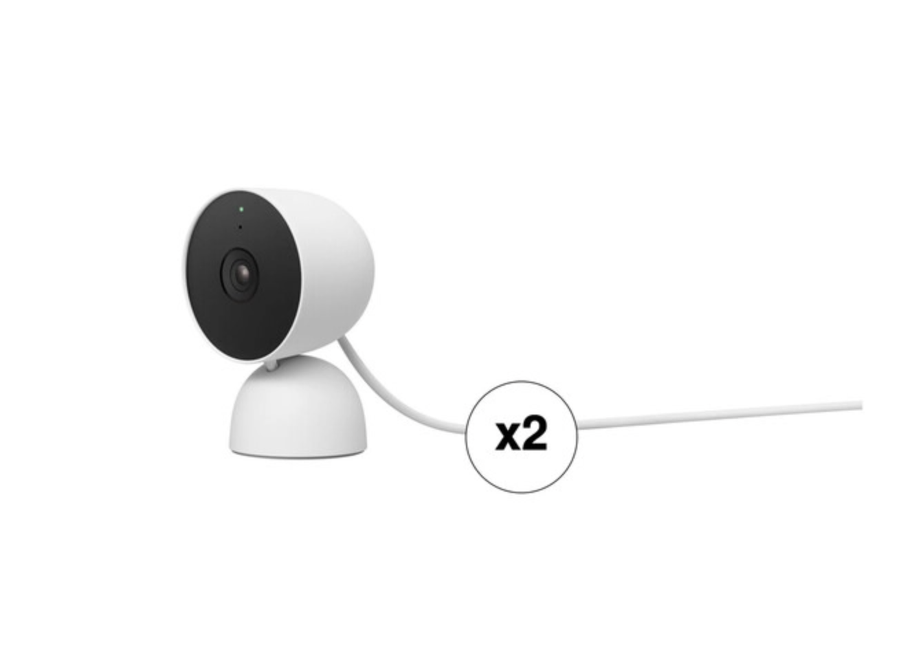 Google Nest Cam (indoor, wired) 2 pack 125.98