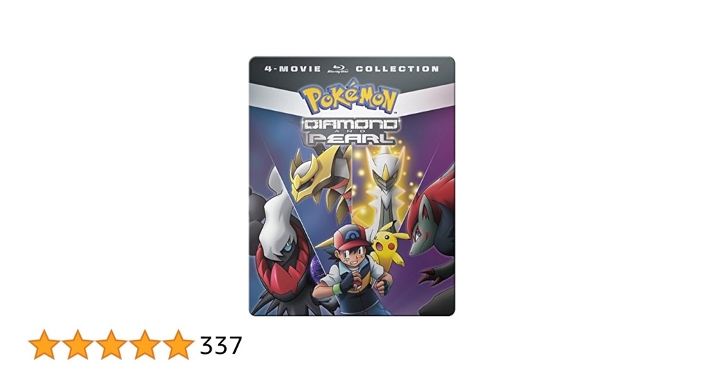 Pokemon Diamond & Pearl Movie 4-Pack [Blu-ray] [Steelbook] - $5.99