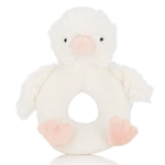 Barney's Warehouse: Jellycat Clucky Duck Ring Rattle $6.30, 11&quot; Plush Little Mellymoo $8.40 &amp; More + Free S/H