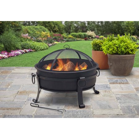 Better Homes Gardens 30 Cauldron Fire Pit With Pull Ring