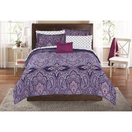 Walmart Mainstays Scarf Paisley Bed In A Bag Bedding Set 8 Pc