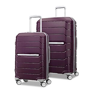 Samsonite Freeform 2-Piece Luggage Set - Carry-On & Large Checked Luggage with Dual Spinner Wheels Amethyst Purple $195.67