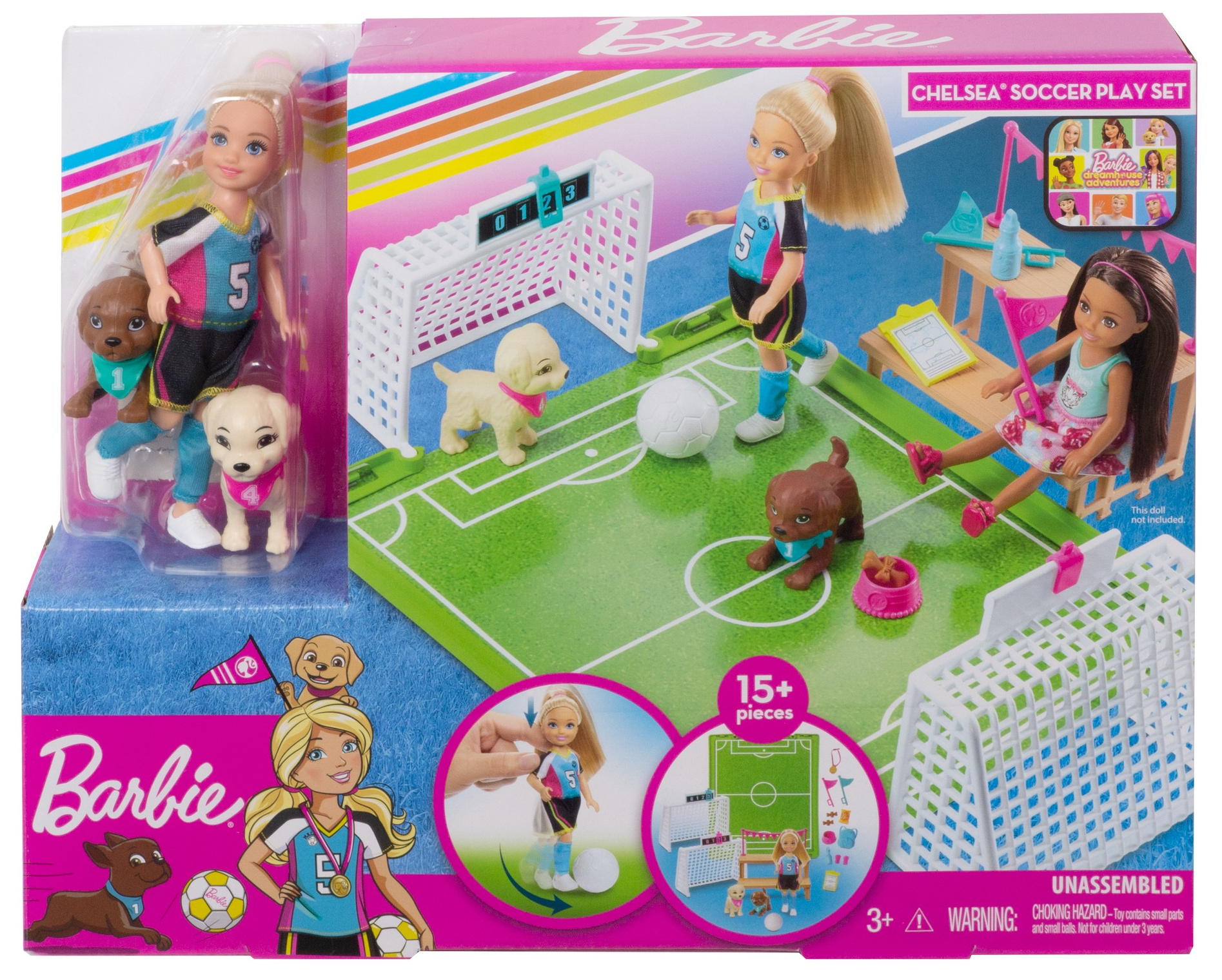 YMMV - Walmart - Barbie Dreamhouse Adventures 6-Inch Chelsea Doll With Soccer Playset And Accessories - $1.50
