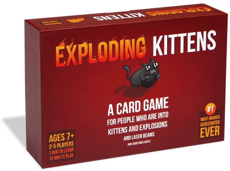 Throw Throw Burrito & Exploding Kittens card game - A Dodgeball Card Game - Family-Friendly Party Games - Card Games for Adults, Teens & Kids - 2-6 Players - $12.49