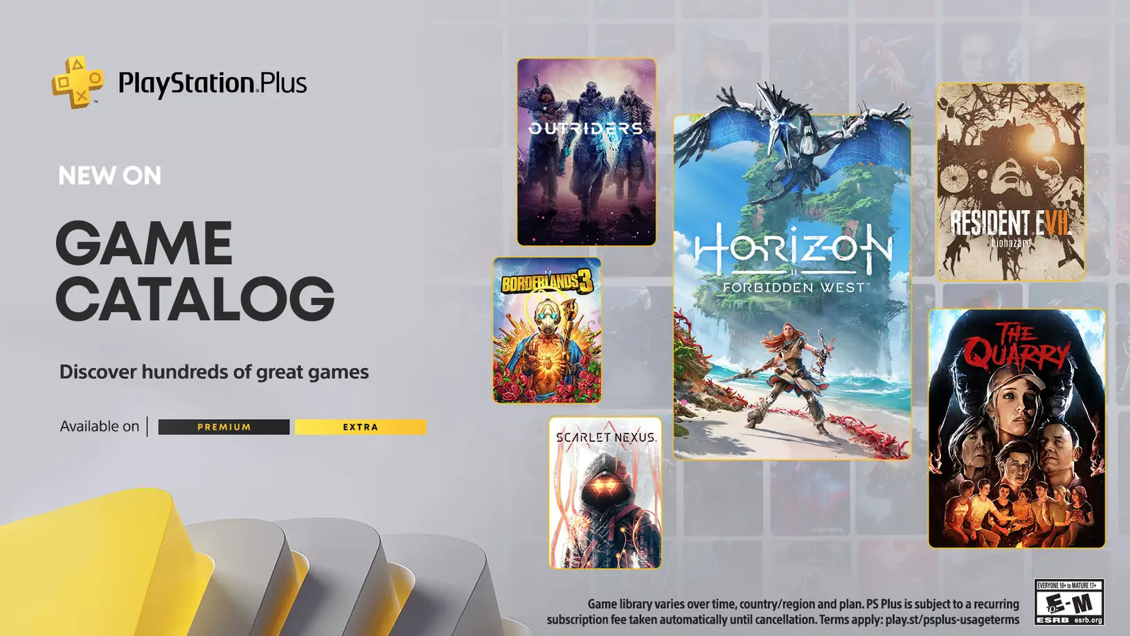 Playstation Plus Extra February Games are Horizon Forbidden West (PS4/PS5), Scarlet Nexus (PS4/PS5), Resident Evil 7 (PS4), Borderlands 3 (PS4/PS5) And More