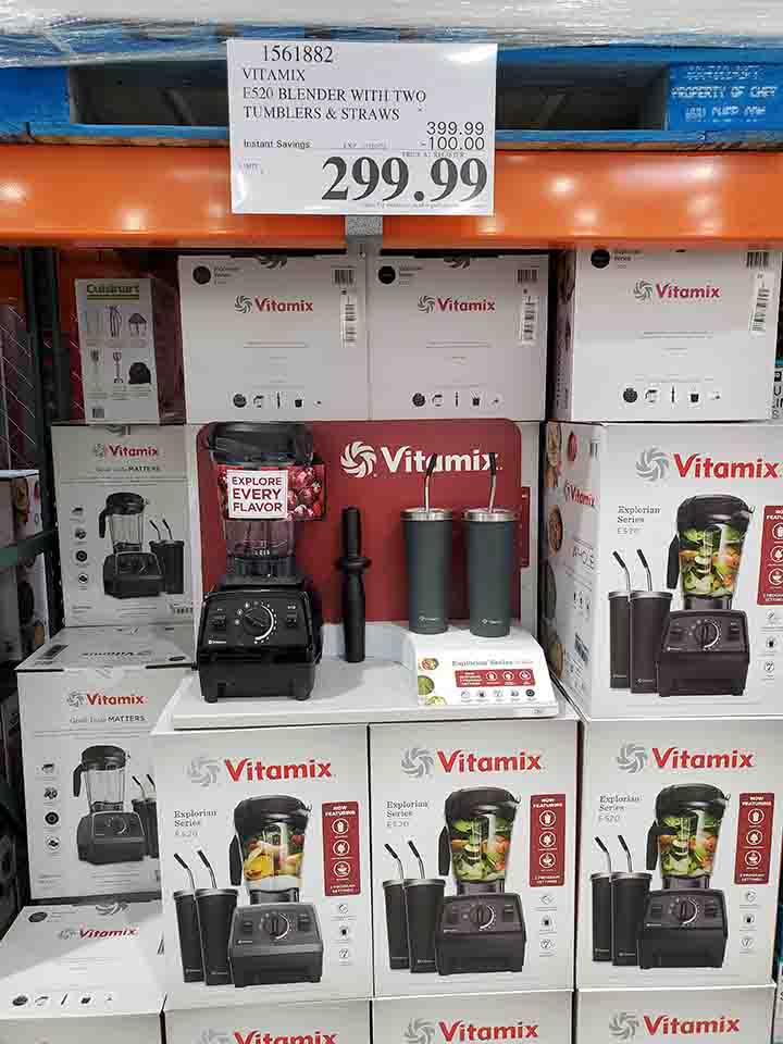 Costco Members 100 off Vitamix Explorian e520 w/2 tumblers 299.99
