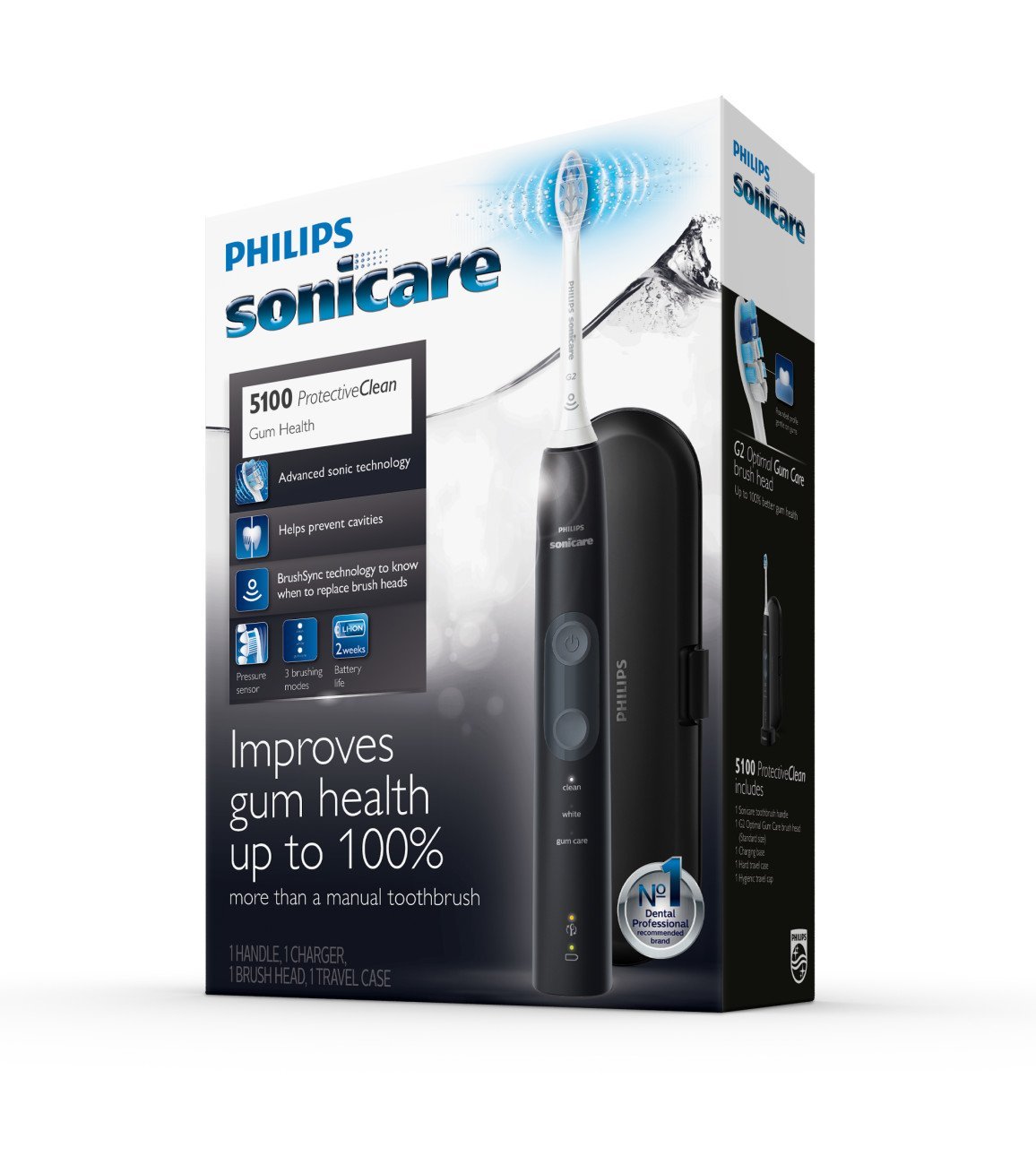 Philips Sonicare ProtectiveClean 5100 Plaque Control Toothbrush White Mint or Black $69.99, 6100 White or Pink $84.99 F/S