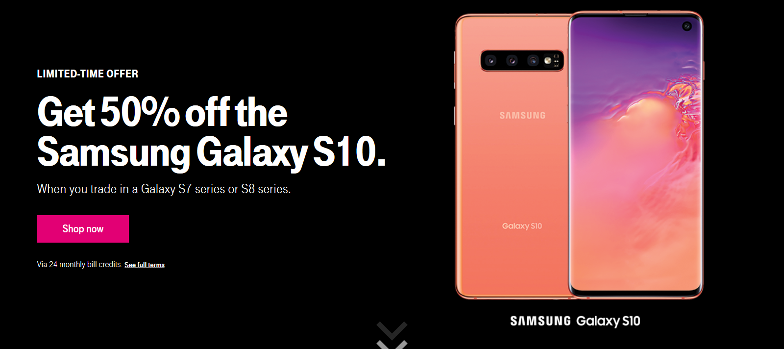 T-mobile: Trade in Samsung Galaxy S7 or S8 for $400 toward S10 via Bill Credits