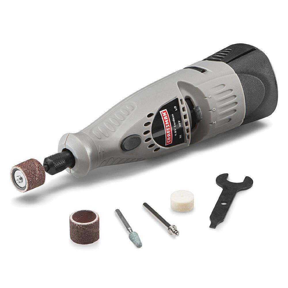 Craftsman 61078 4.8-volt Cordless Rotary Tool with 5-Accessories $7.00