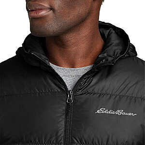 Costco Members: Eddie Bauer Men's Hooded Down Jacket (Black)